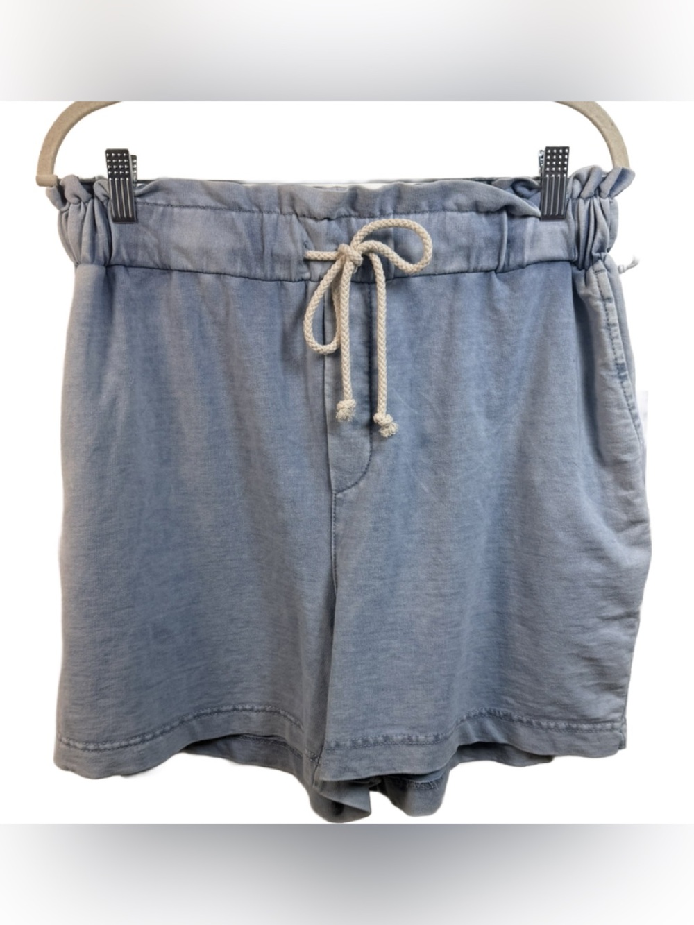 Jane and Delancey Light Blue High-Waist Drawstring Shorts NWT